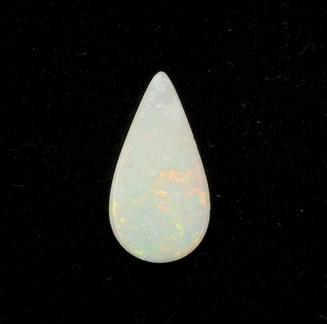 AUSTRALIAN TEARDROP SOLID SEMI-BLACK OPAL - 2