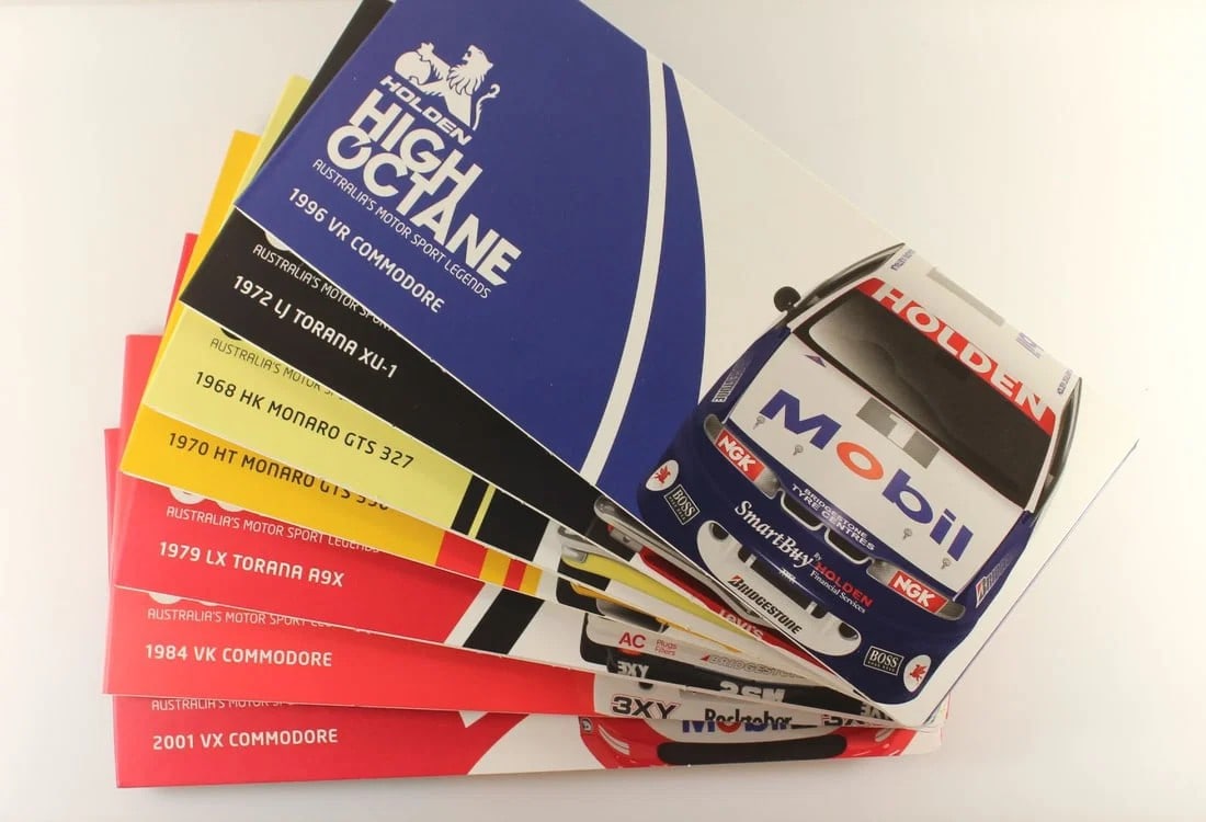 AUSTRALIA 2018 'HOLDEN - HIGH OCTANE' CU-NI 50 CENTS, UNCIRCULATED (7 COINS IN COLLECTOR TIN) (1 of 9)