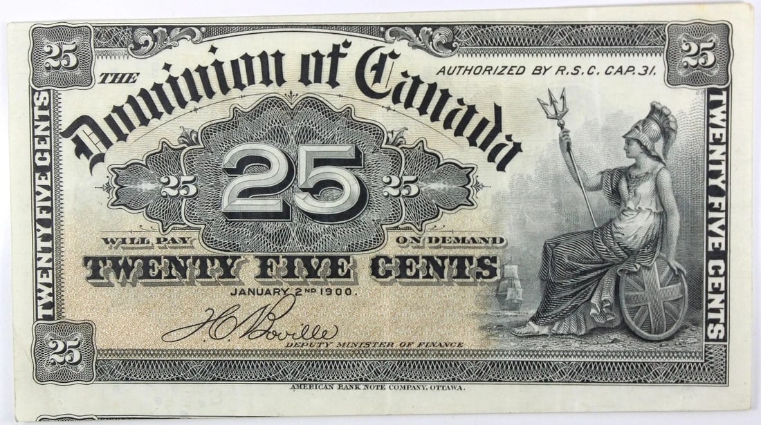 CANADA 1900 TWENTY-FIVE CENT, GOOD VERY FINE (1 of 2)