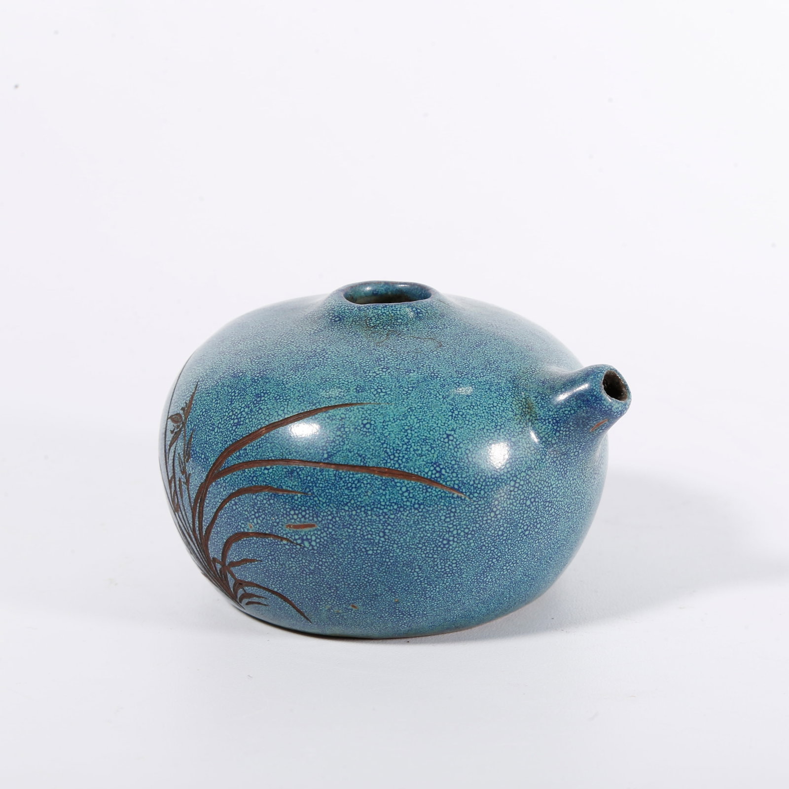 A ZISHA POTTERY TEAPOT WITH JUN FURNACE GLAZE (1 of 7)
