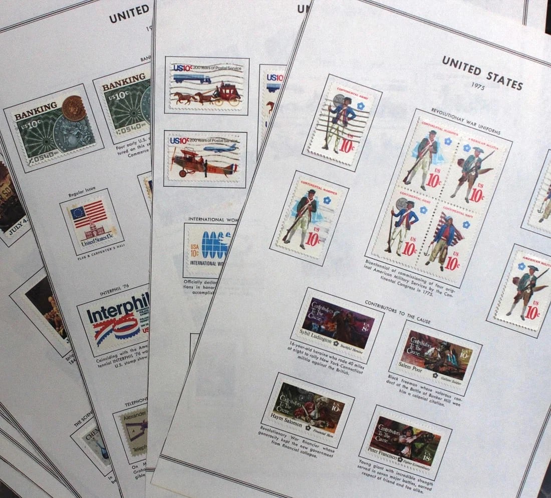 U.S.A. SELECTION OF STAMPS ISSUED BETWEEN 1975 - 1977,(160 STAMPS) (1 of 1)