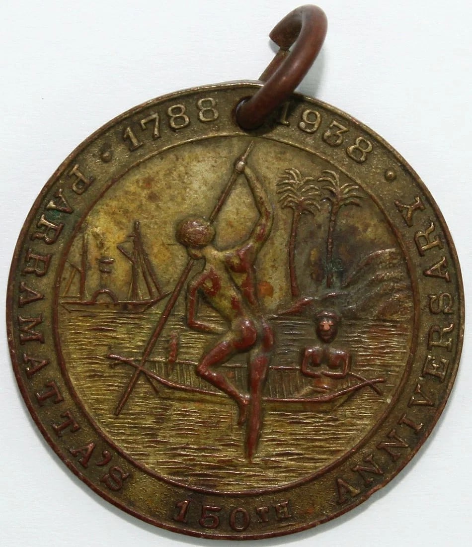 AUSTRALIA 1938 DUAL COMMEMORATIVE MEDALET CELEBRATING AUSTRALIA'S SESQUICENTENARY: Australia 1938 Dual commemorative Medalet celebrating Australia's Sesquicentenary
