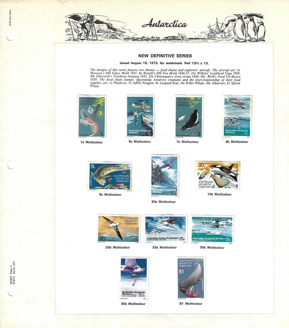 AUSTRALIAN ANTARCTIC TERRITORY 1966-1984 DEFINITIVE ISSUES, (66 STAMPS) (1 of 2)
