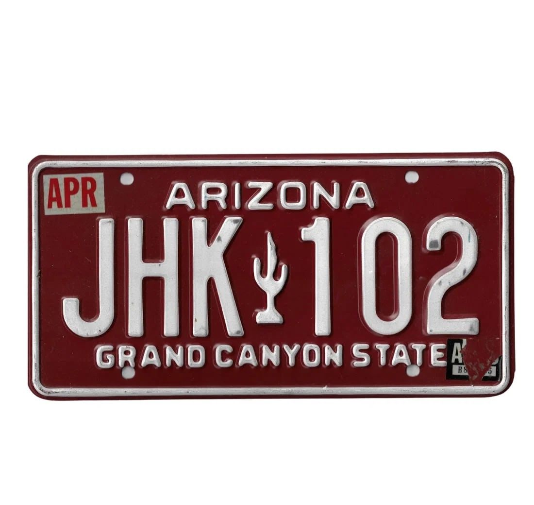 U.S.A. ARIZONA CAR NUMBER PLATE, EXTREMELY FINE (1 of 1)