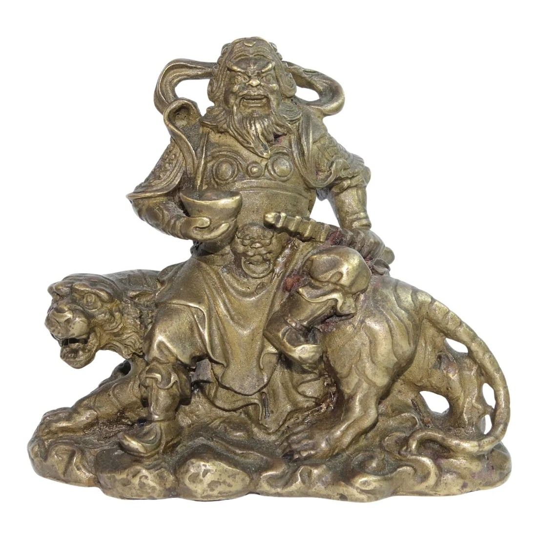 ANTIQUE CHINESE SCHOLAR'S DESK ORNAMENT IN BRASS (1 of 2)