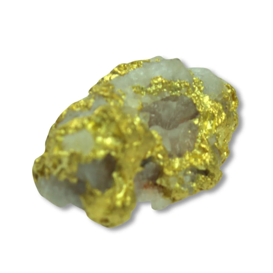 HIGH-CARAT NATURAL GOLD NUGGET WITH QUARTZ INCLUSIONS FROM THE PILBARA REGION OF WESTERN AUSTRALIA: High-carat Natural Gold Nugget with Quartz inclusions from the Pilbara Region of Western Australia