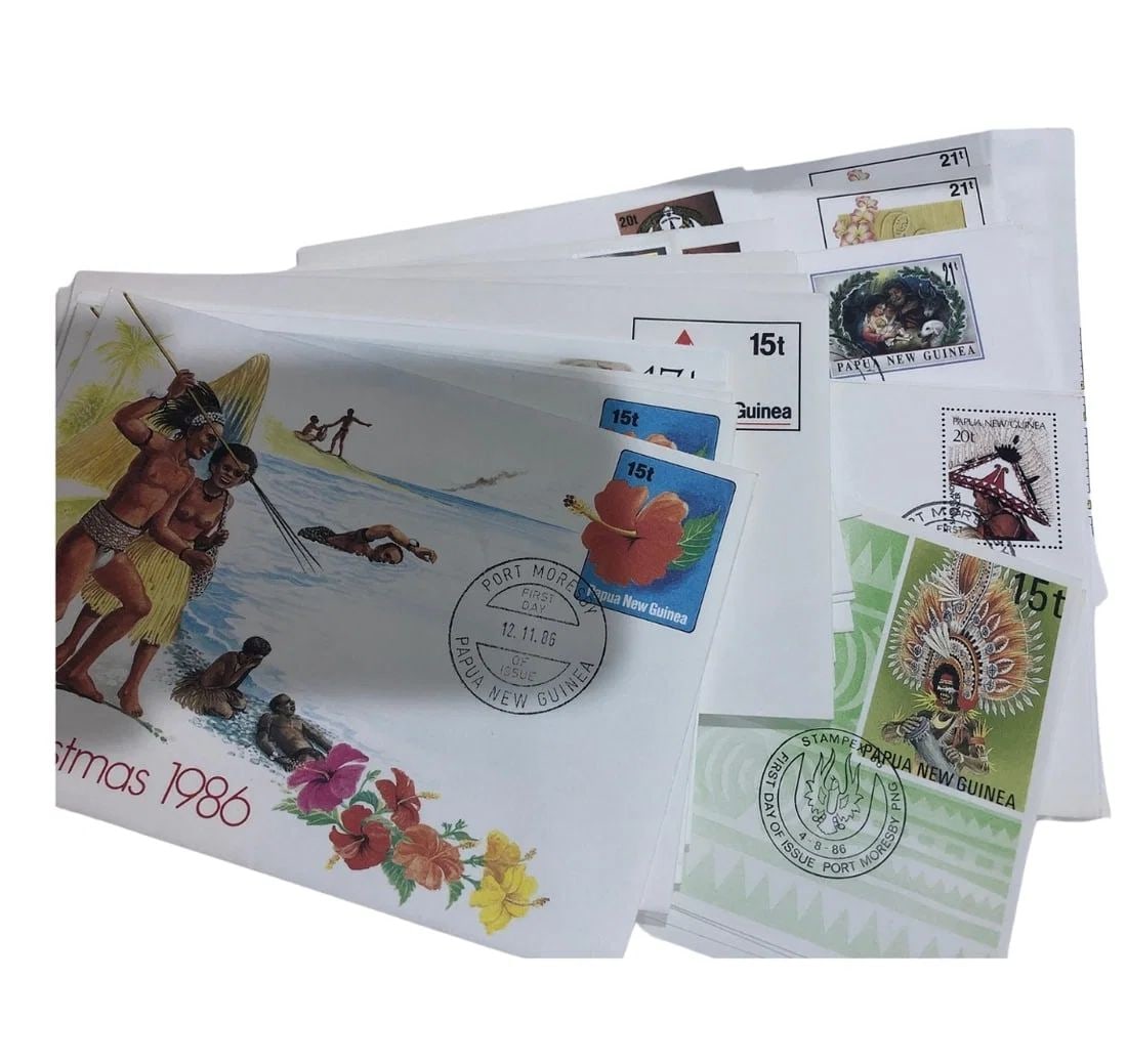 PAPUA NEW GUINEA PRE-STAMPED ENVELOPES CIRCA 1986-1992 (29 ITEMS SOME DUPLICATION) (1 of 1)