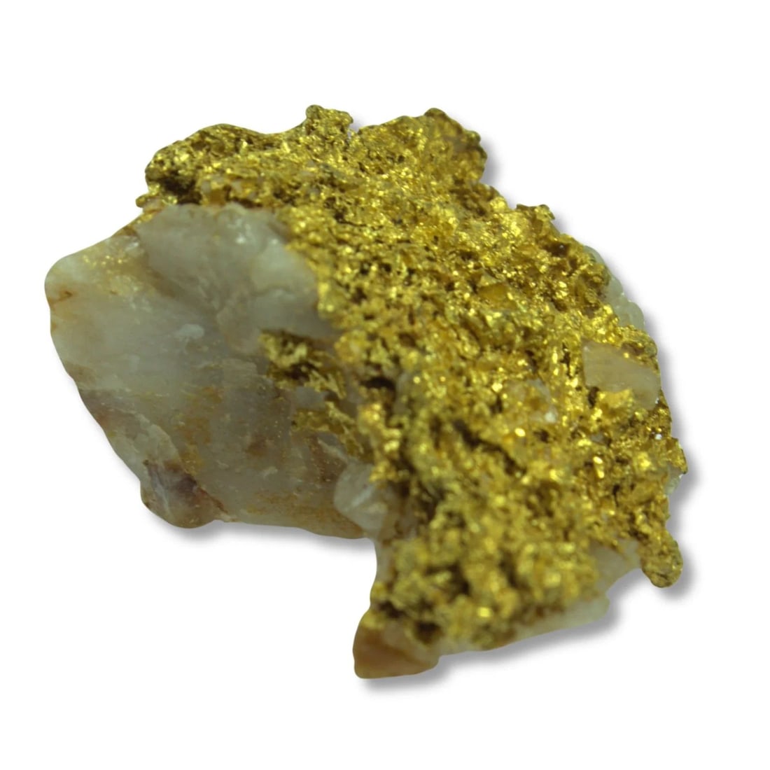 HIGH-CARAT NATURAL GOLD NUGGET WITH QUARTZ INCLUSIONS FROM THE PILBARA REGION OF WESTERN AUSTRALIA: High-carat Natural Gold Nugget with Quartz inclusions from the Pilbara Region of Western Australia