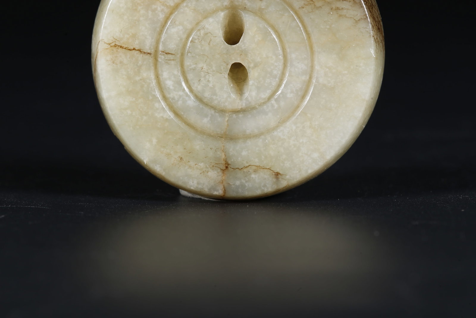 A ANCIENT JADE SWORD FITTING - 9