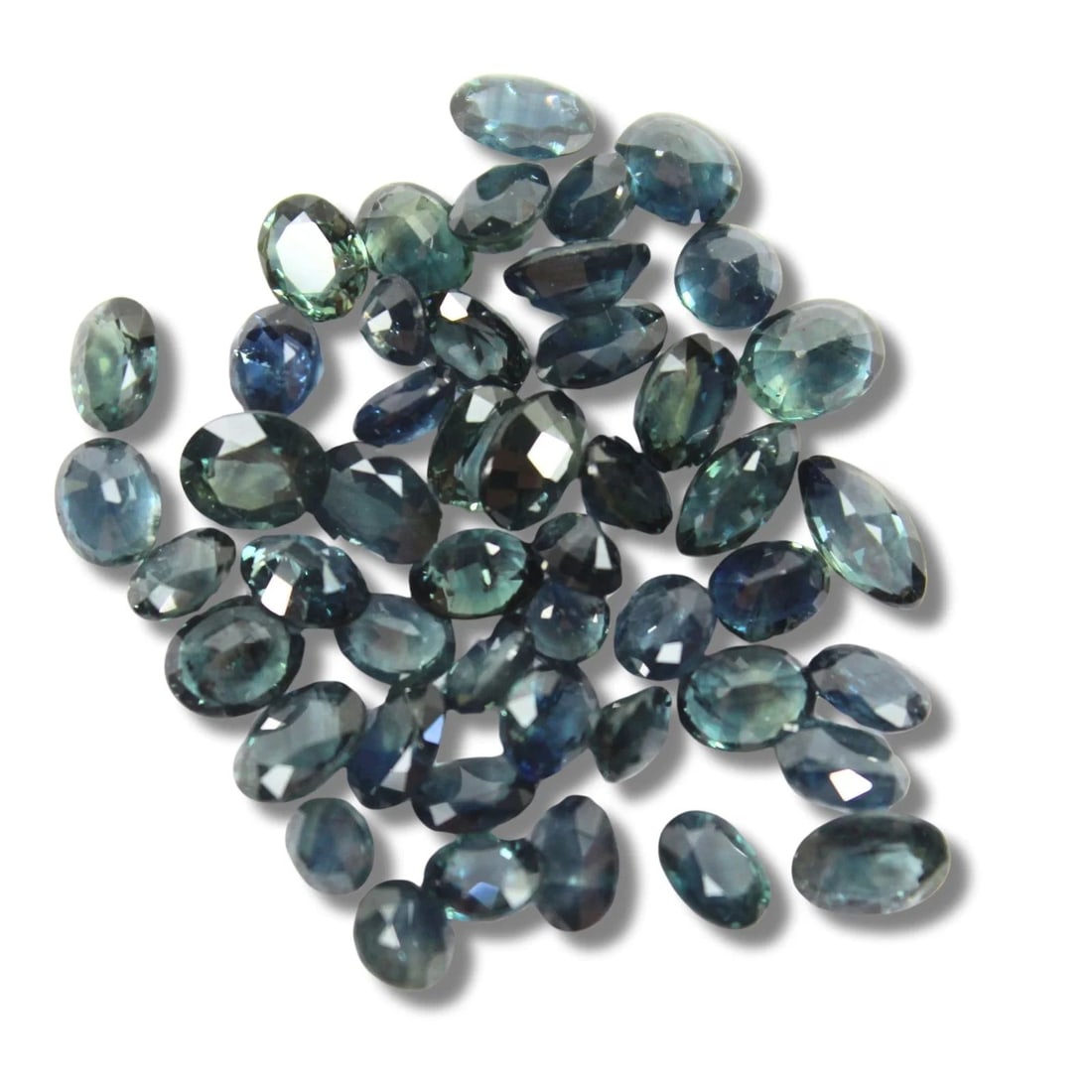FACETED BLUE SAPPHIRES (50): Faceted Blue Sapphires (50)