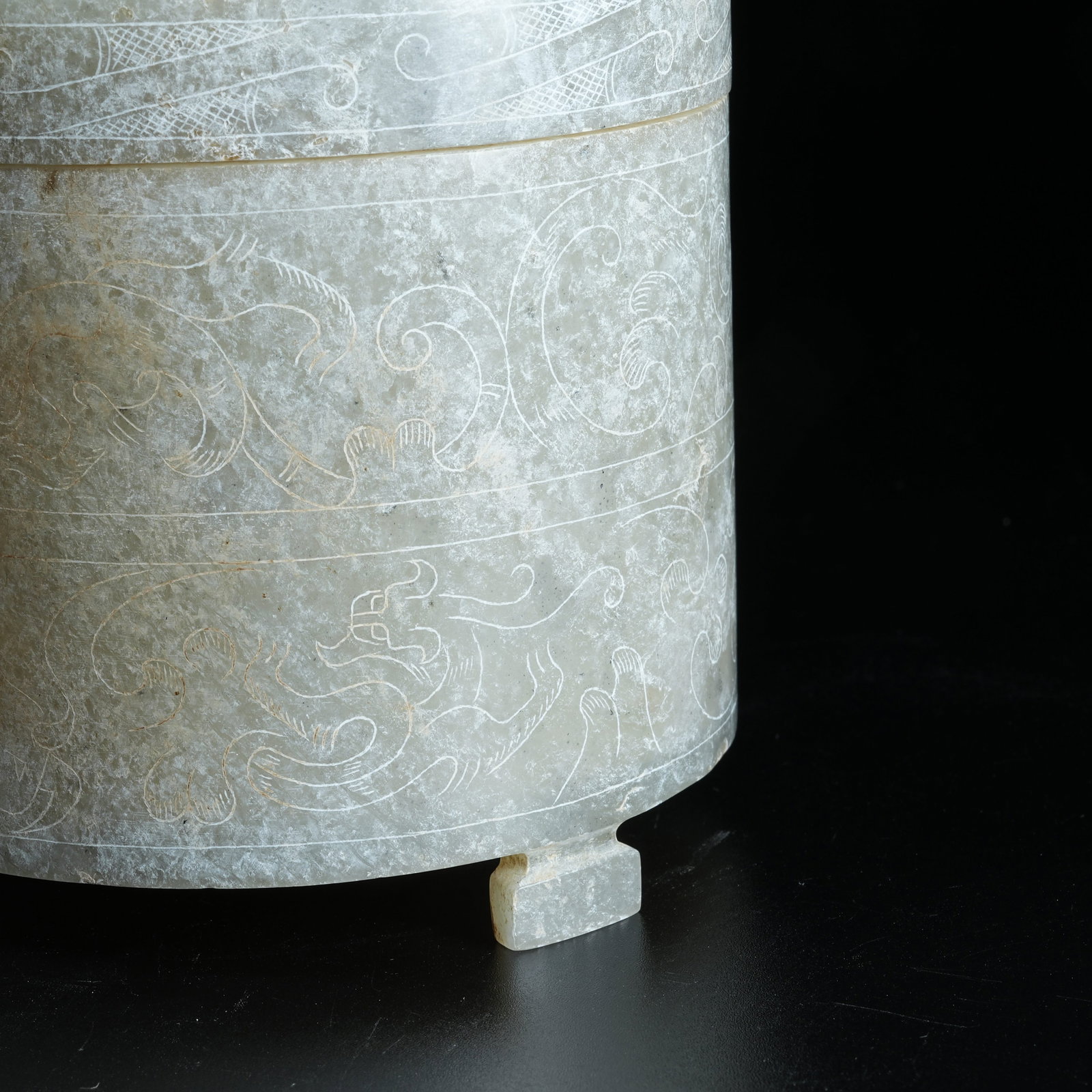 A ANCIENT JADE SLANTING CUP - 6