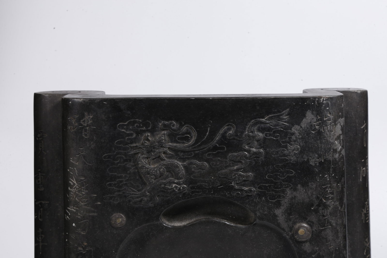 A STONE INK SLAB WITH DRAGON PATTERN - 8