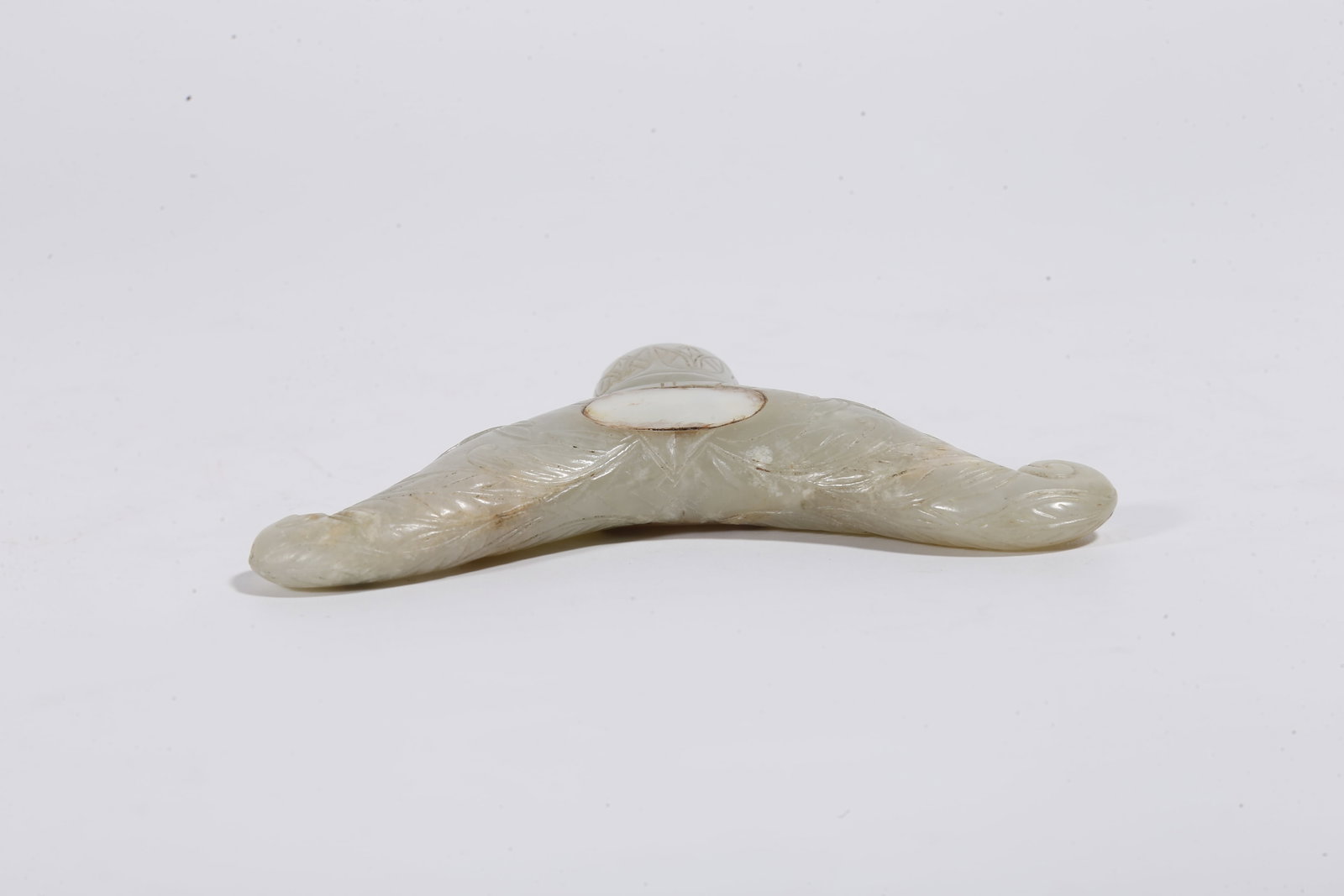 A HETIAN JADE CANE FINIAL - 6