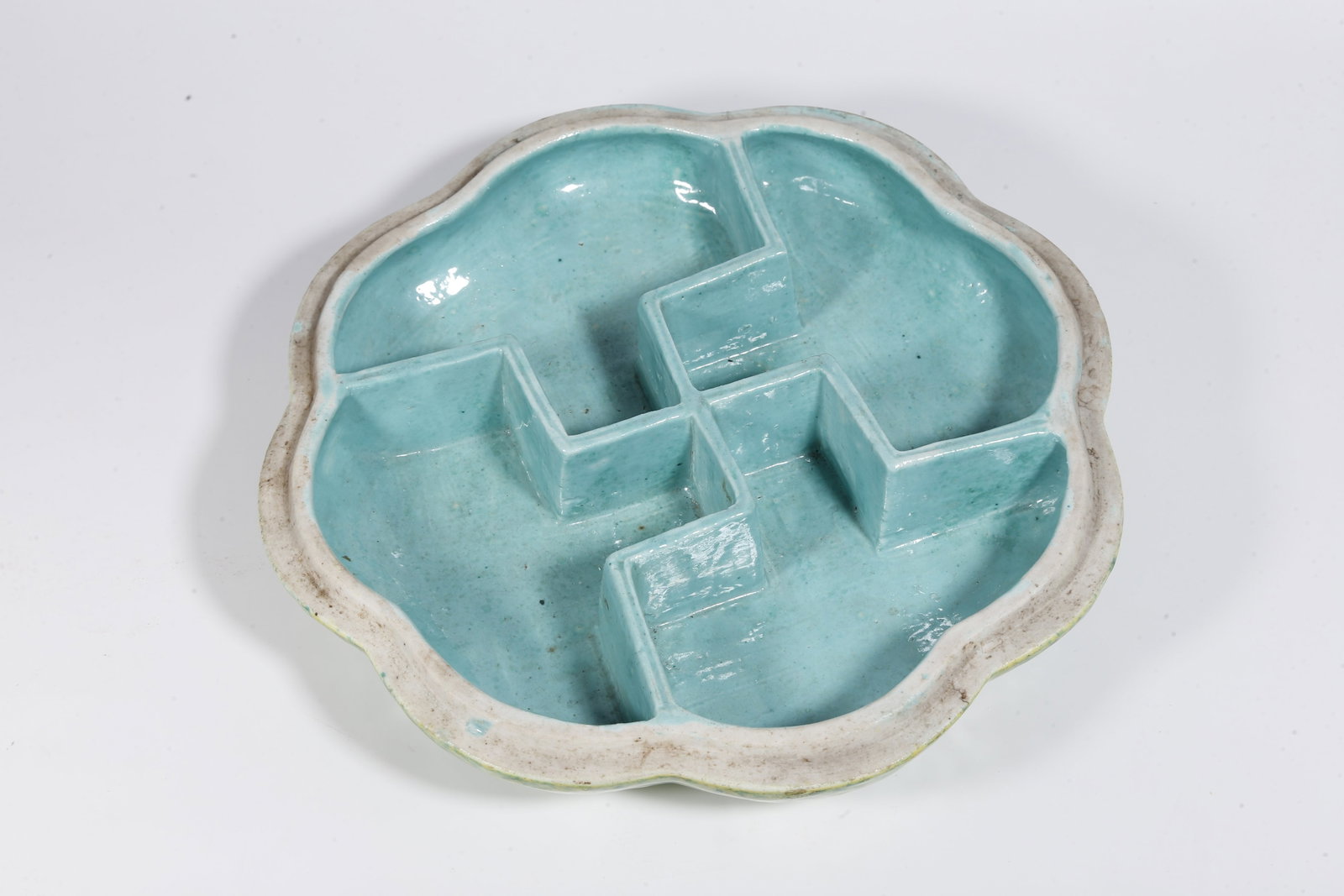 A BIONIC PORCELAIN PUMPKIN-SHAPED COVERED BOX - 6