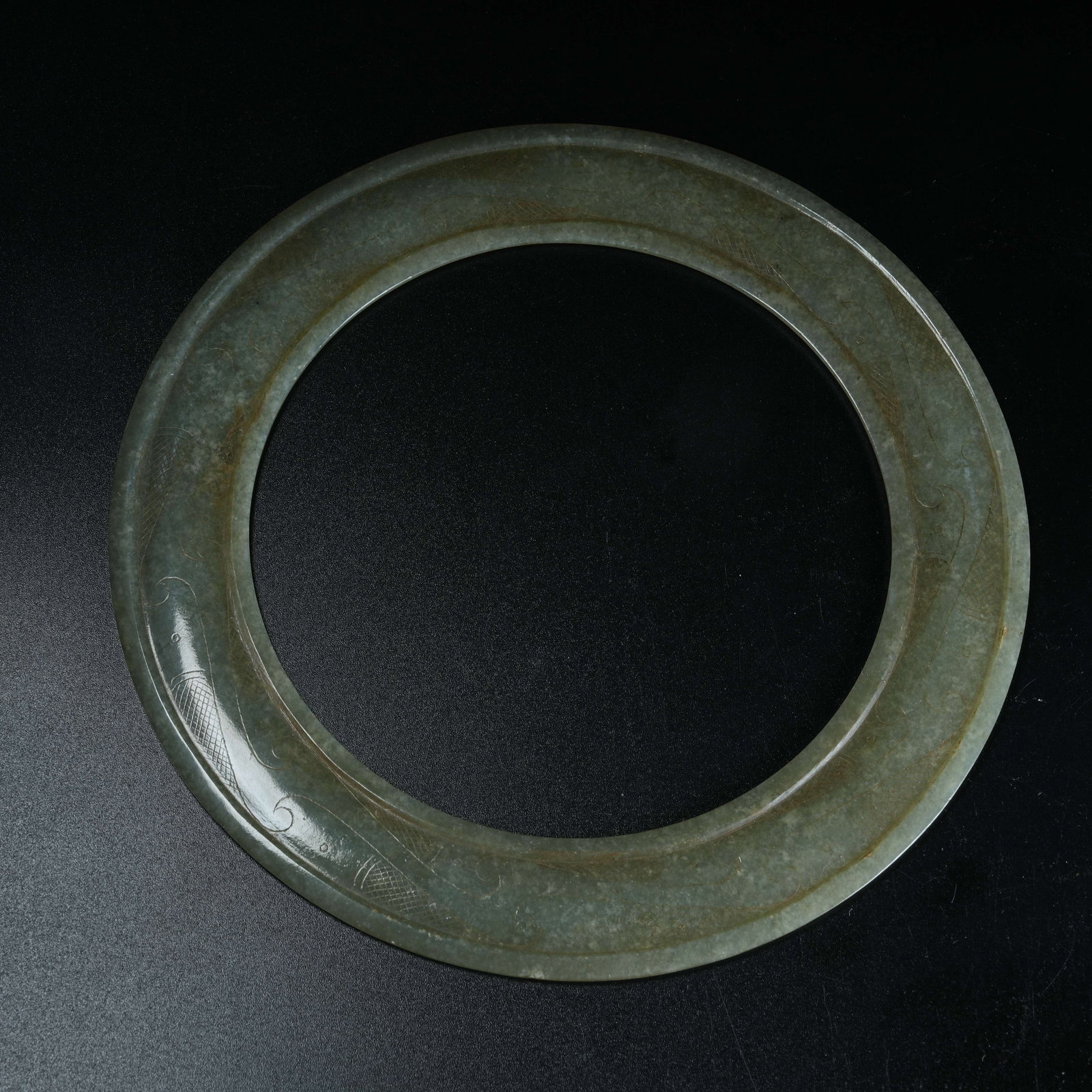 A ANCIENT JADE BI DISC: Ancient Jade Bi Disc
