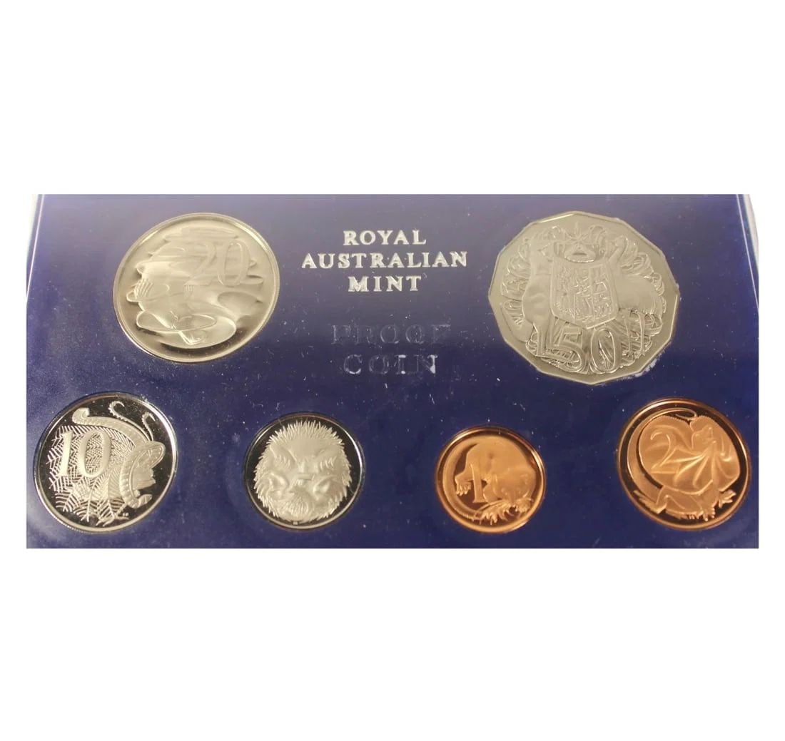 AUSTRALIA 1972 PROOF SET, FDC (6 COINS): Australia 1972 Proof Set, FDC (6 coins)