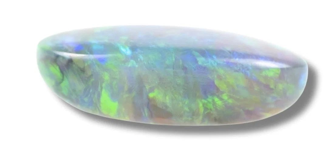 AUSTRALIA SOLID BLACK OVAL-SHAPED OPAL (1 of 4)