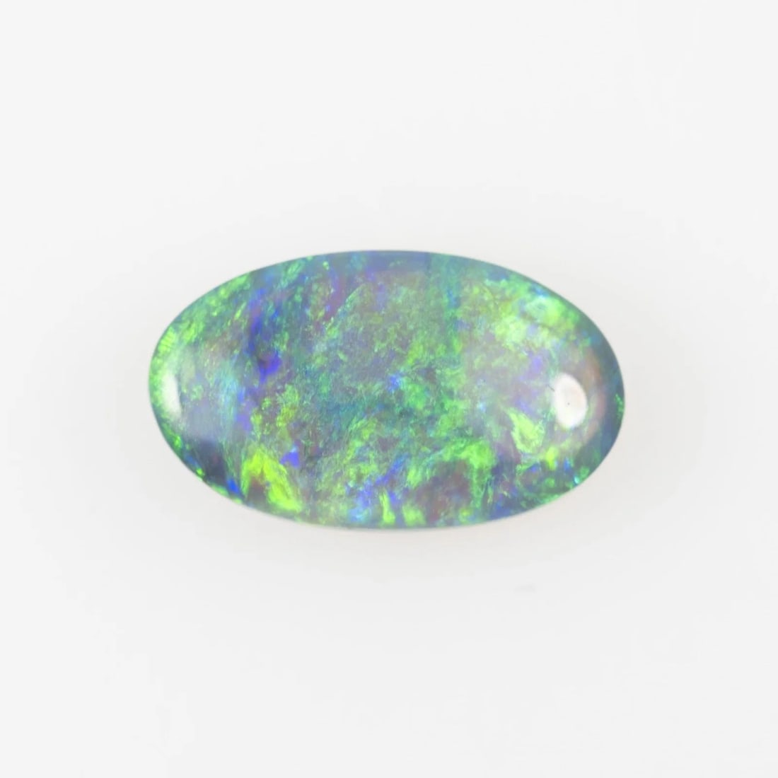 AUSTRALIA SOLID BLACK OVAL-SHAPED OPAL - 2