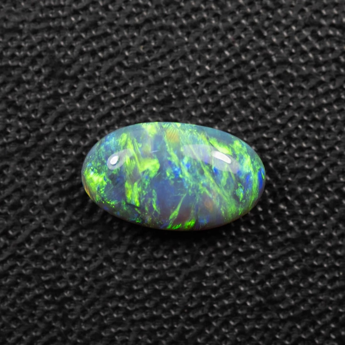 AUSTRALIA SOLID BLACK OVAL-SHAPED OPAL - 4