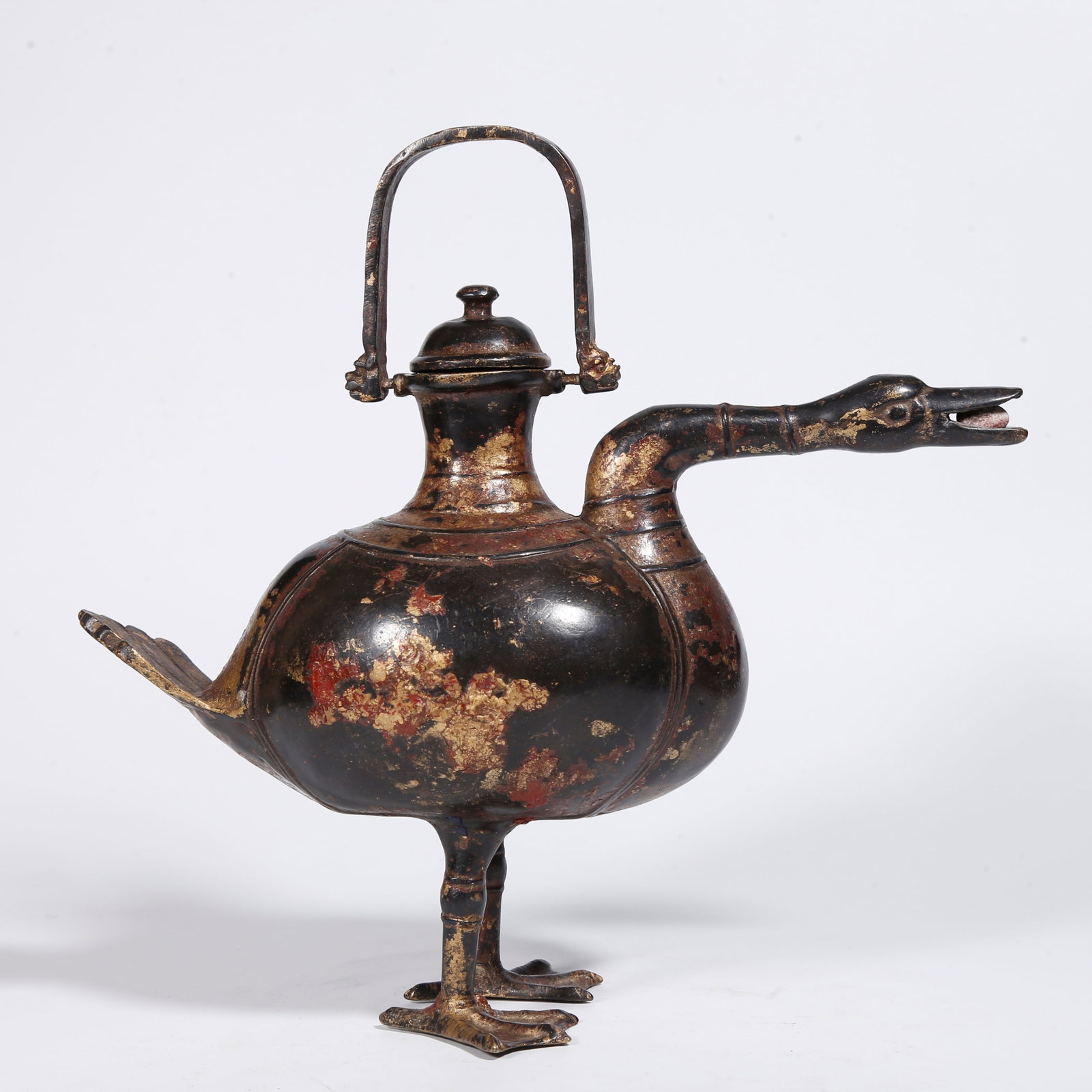 A BRONZE DUCK-SHAPED EWER (1 of 10)