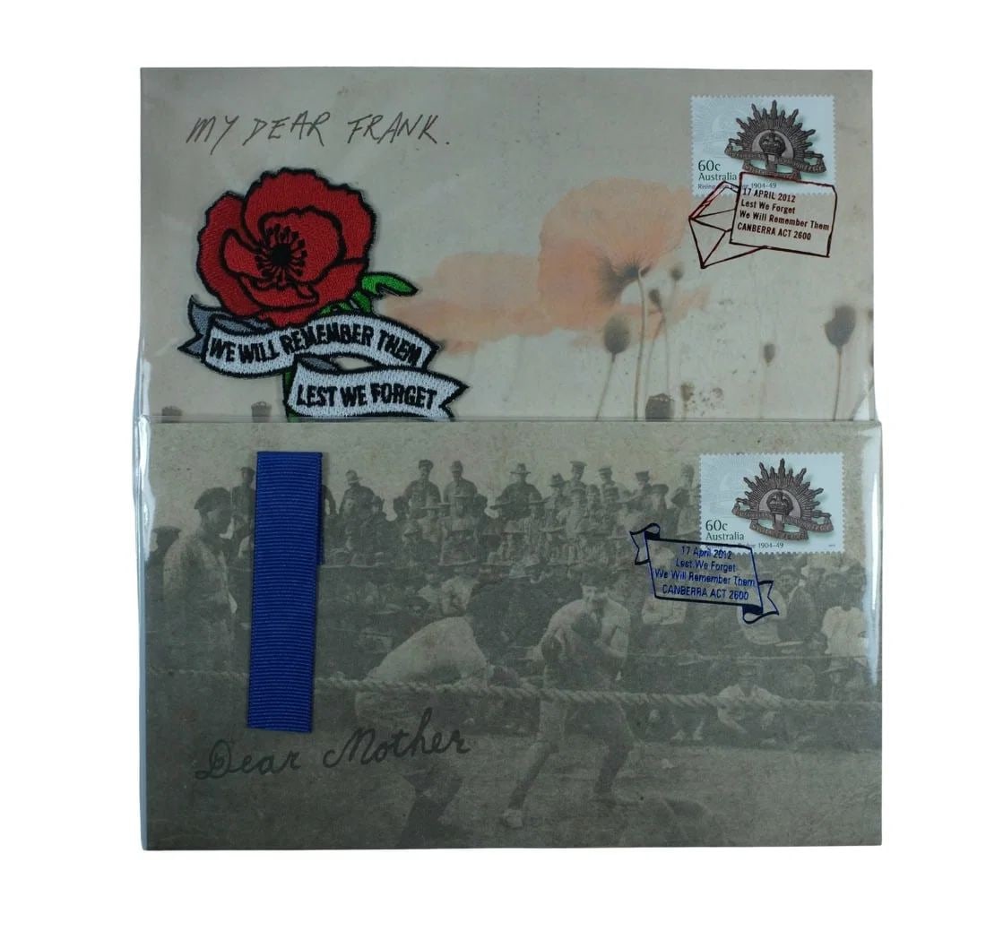 AUSTRALIA. 2012 'WW1 - DEAR MOTHER & WWII DEAR FRANK WAR LETTERS' FIRST DAY COVERS (2 ITEMS): Australia. 2012 'WW1 - Dear Mother & WWII Dear Frank War Letters' First Day Covers (2 items)