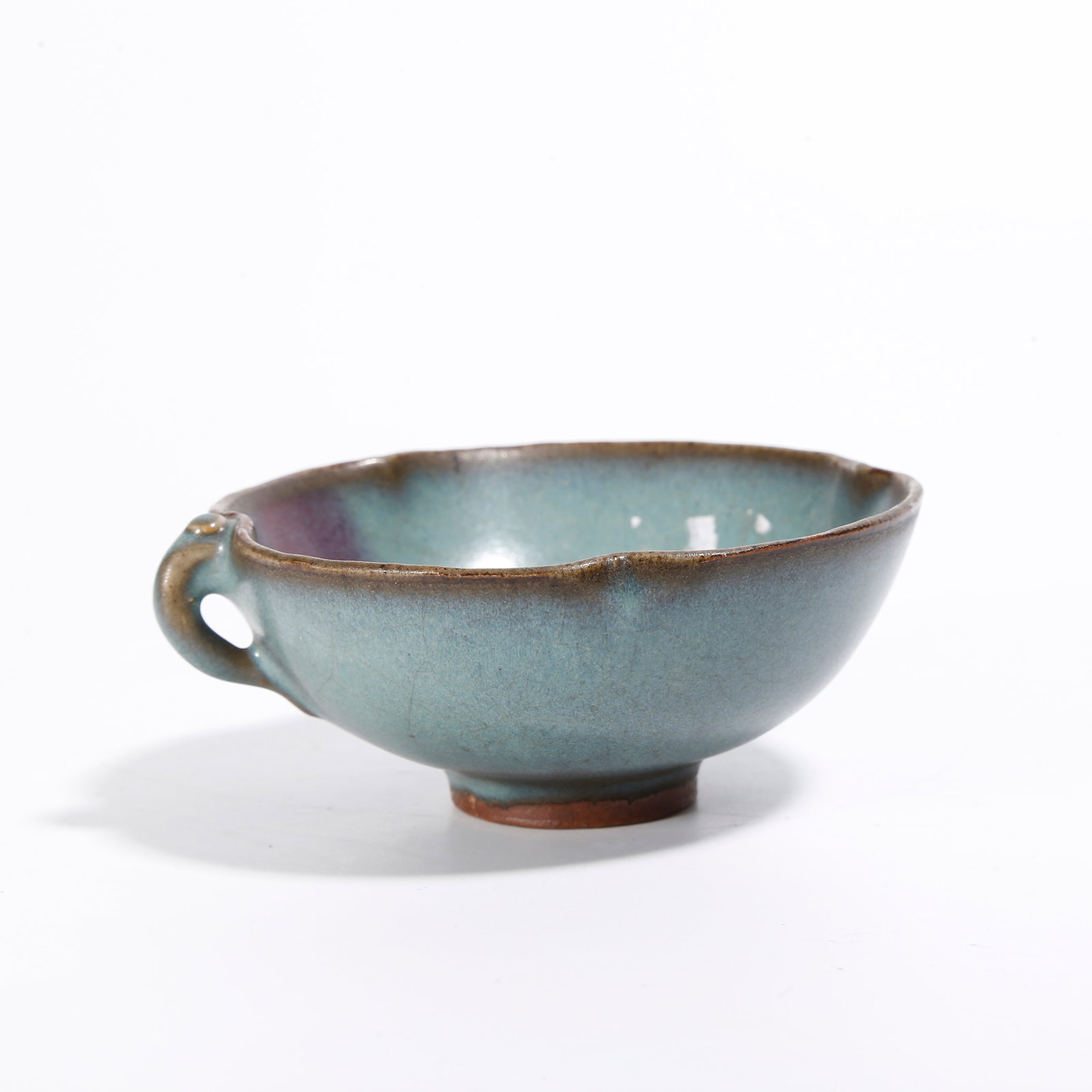 A JUN KILN HANDLED CUP: Jun Kiln Handled Cup