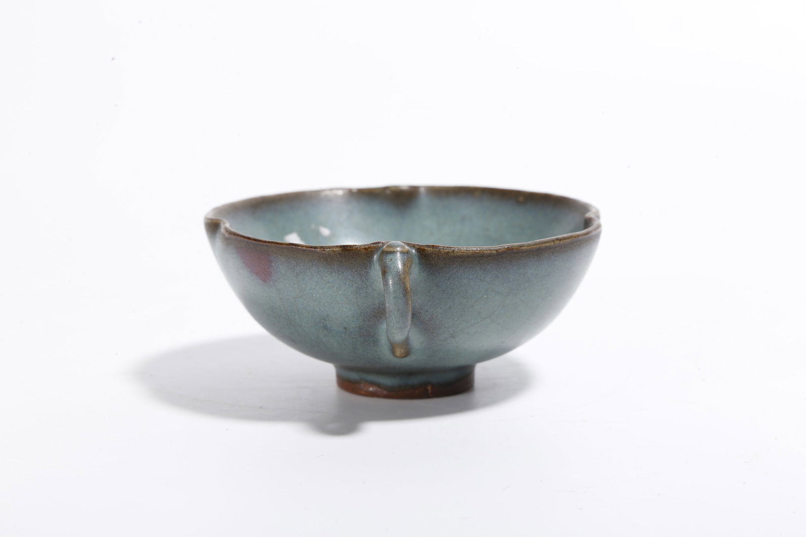 A JUN KILN HANDLED CUP - 4