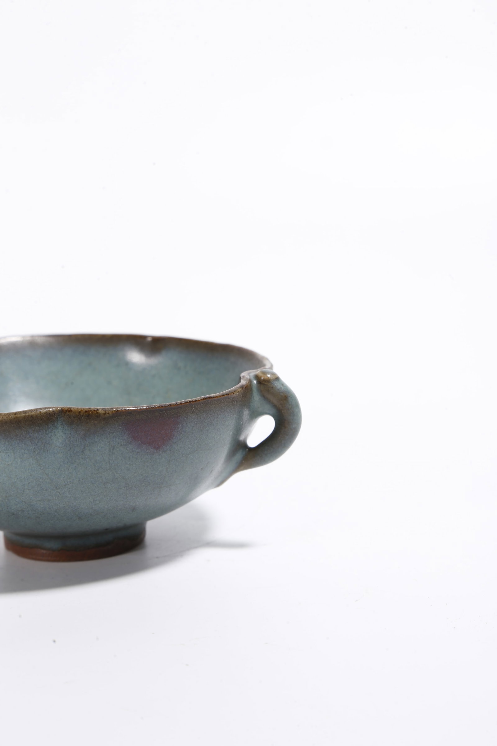 A JUN KILN HANDLED CUP - 5