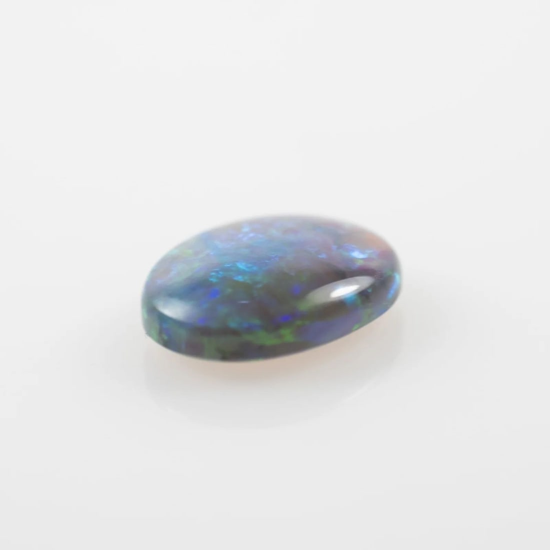 AUSTRALIA SOLID BLACK OVAL-SHAPED OPAL - 2