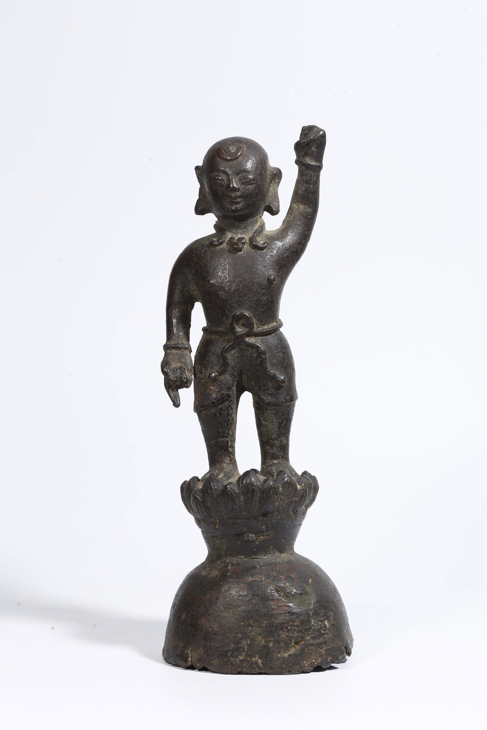A BRONZE PRINCE STATUE (1 of 9)