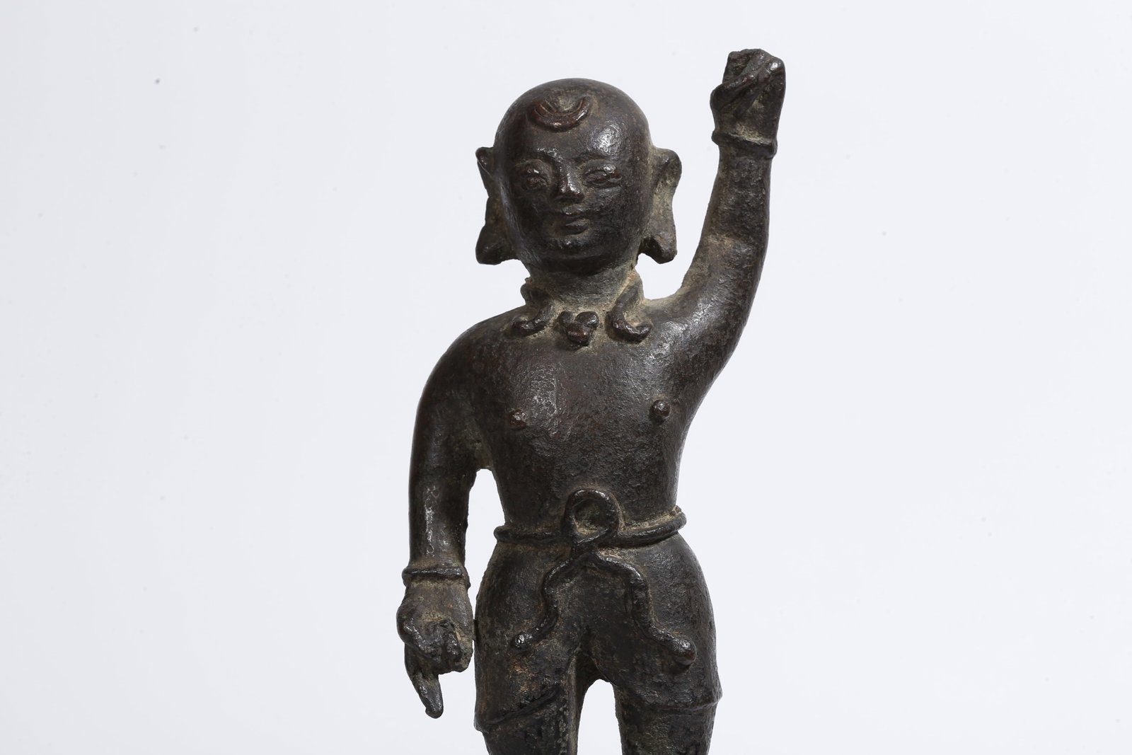 A BRONZE PRINCE STATUE - 2