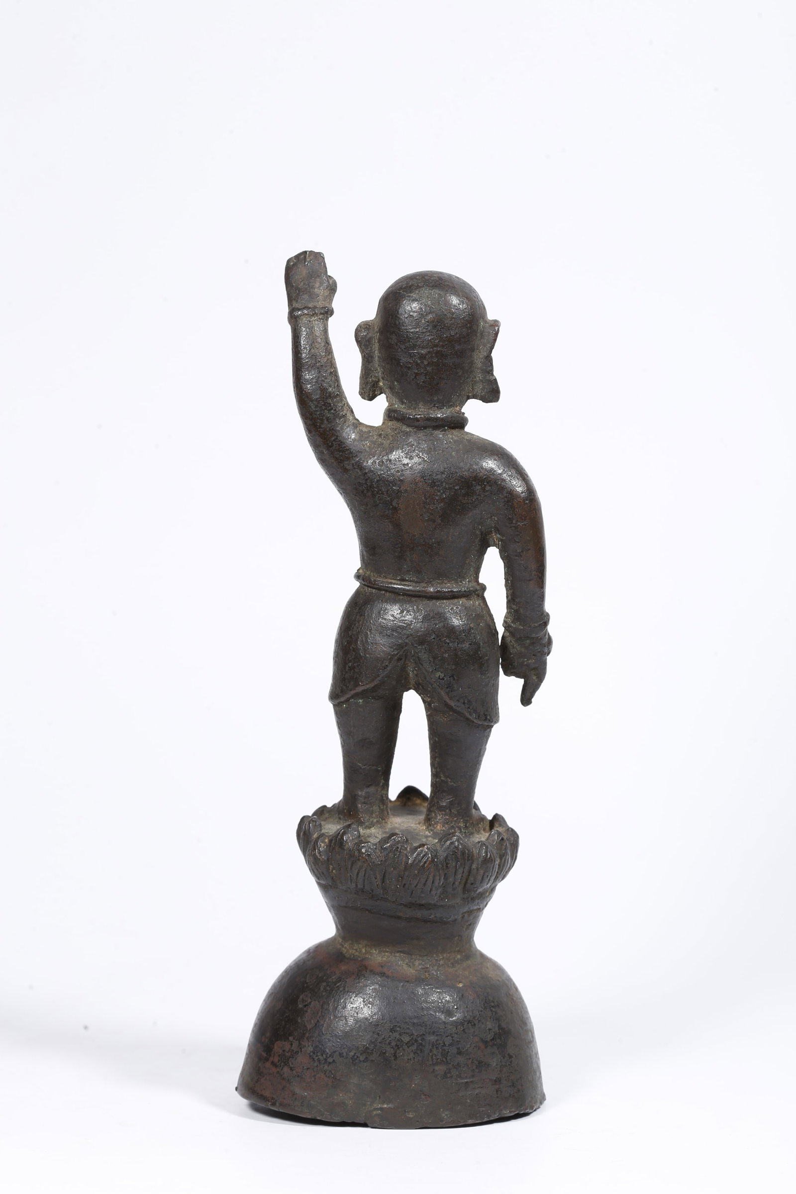 A BRONZE PRINCE STATUE - 5