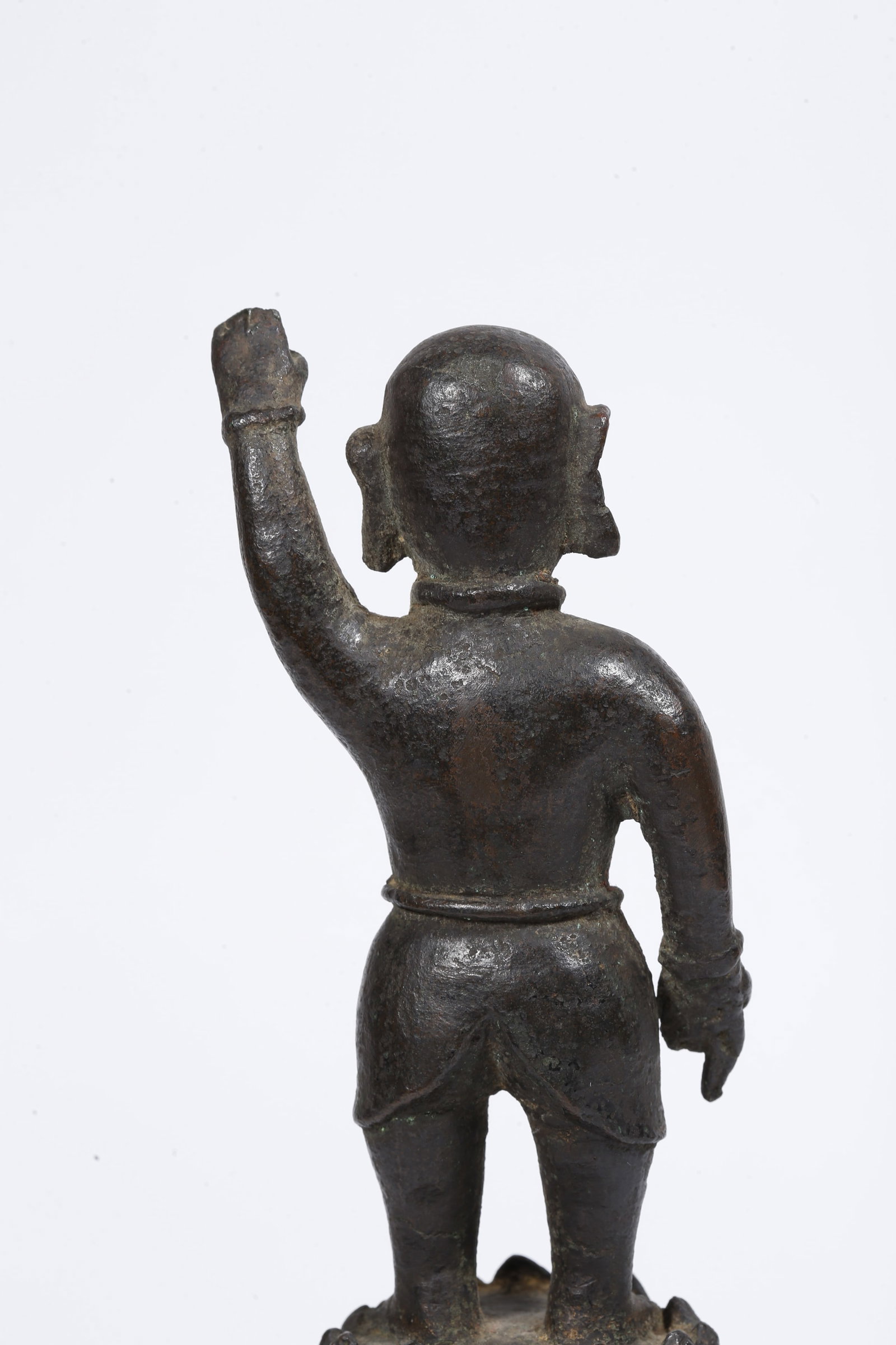 A BRONZE PRINCE STATUE - 6