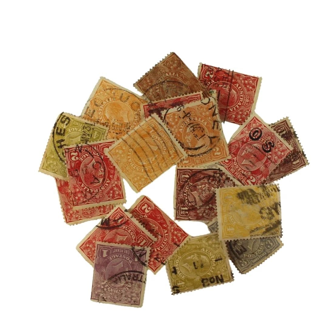 AUSTRALIA 1931 - 36 MIXED LOT OF KGV ISSUES, USED (20 STAMPS): Australia 1931 - 36 Mixed lot of KGV issues, Used (20 stamps)