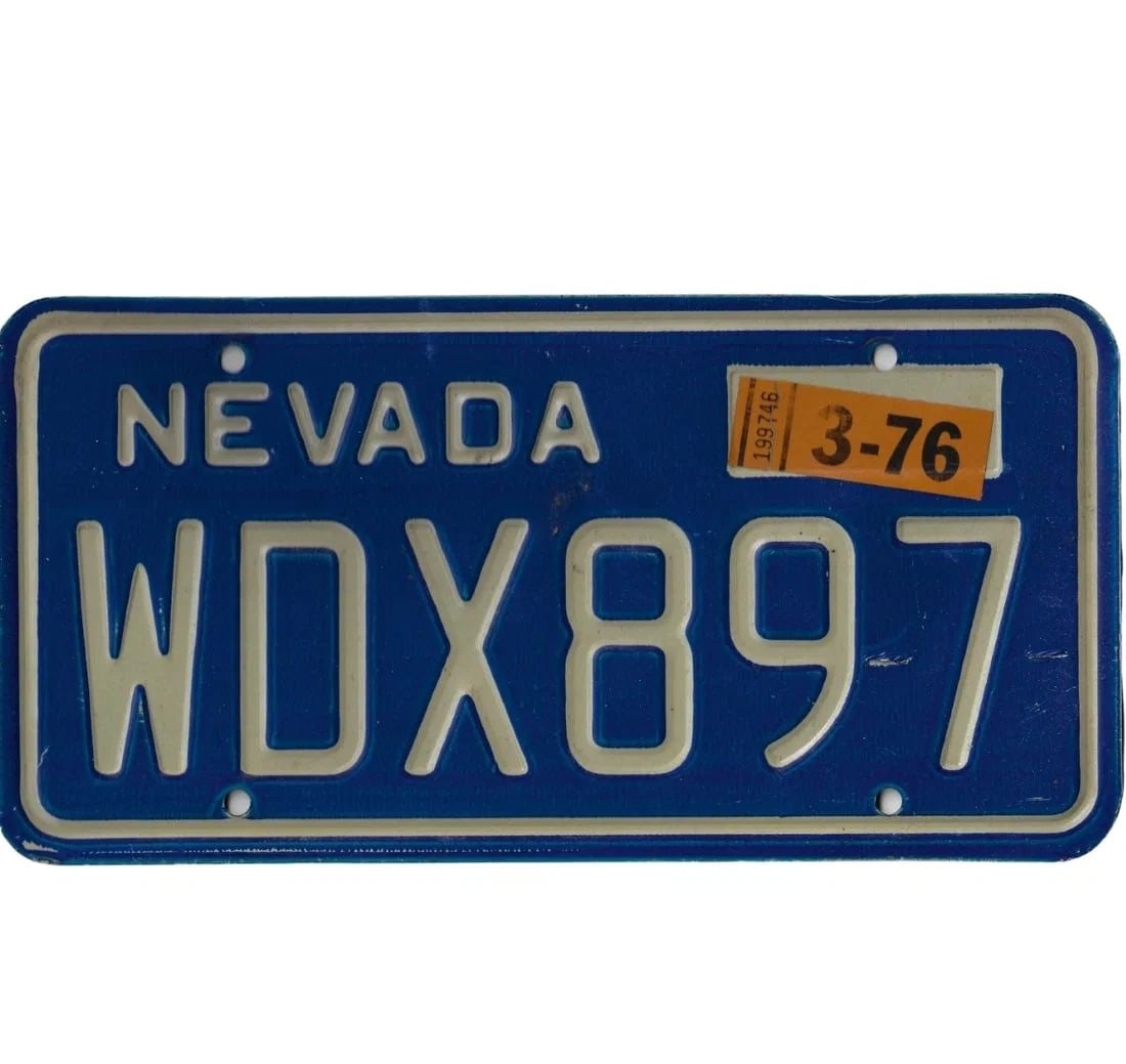 U.S.A. NEVADA CAR NUMBER PLATE, (19)76, VERY FINE (1 of 1)