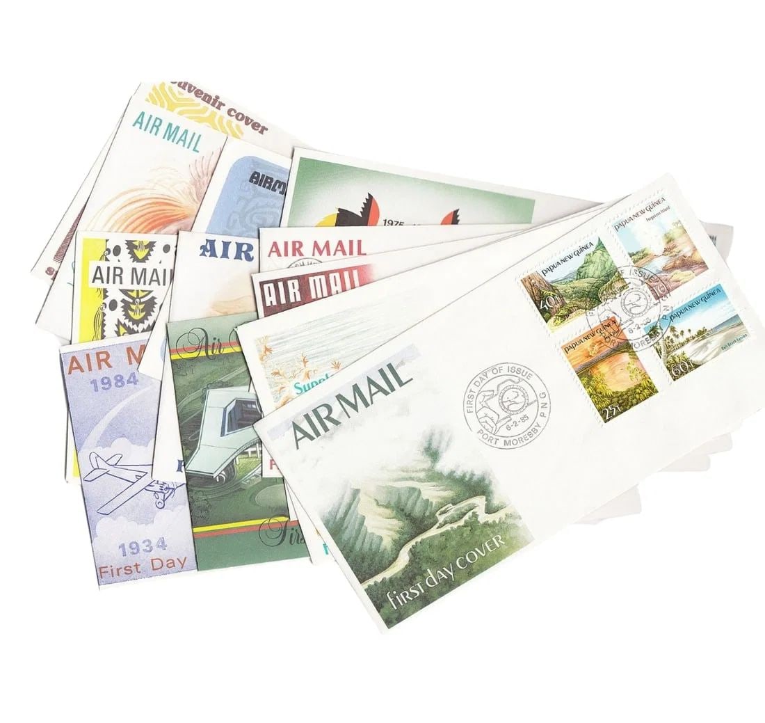 PAPUA NEW GUINEA 1984 - 1985 FIRST DAY COVERS IN MINT CONDITION (13 DIFFERENT) (1 of 1)