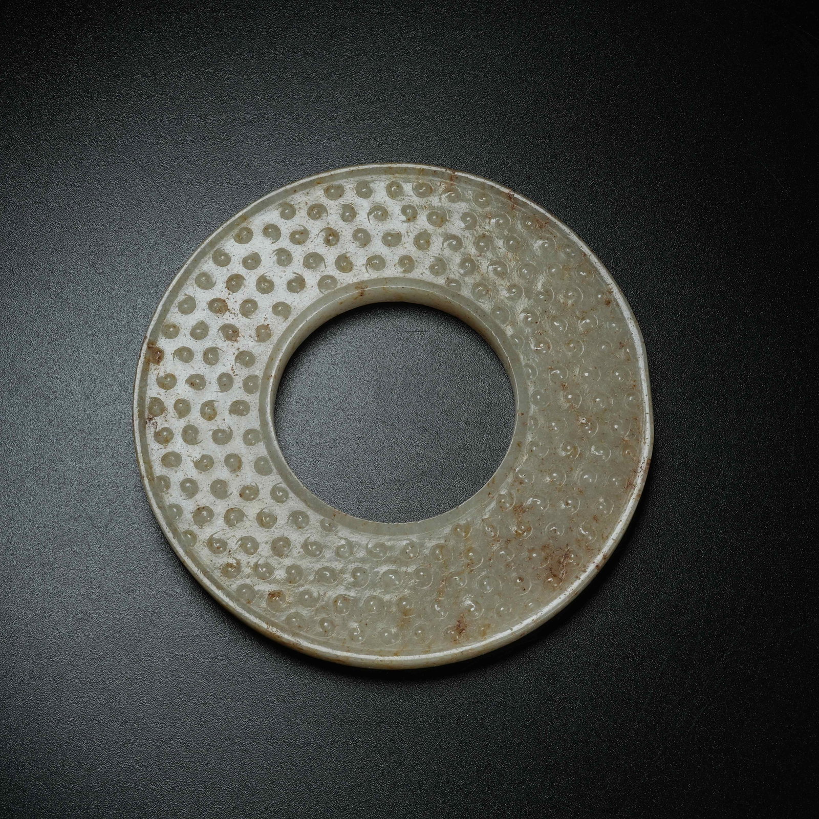 A ARCHAIC JADE BI DISC: Archaic Jade Bi Disc