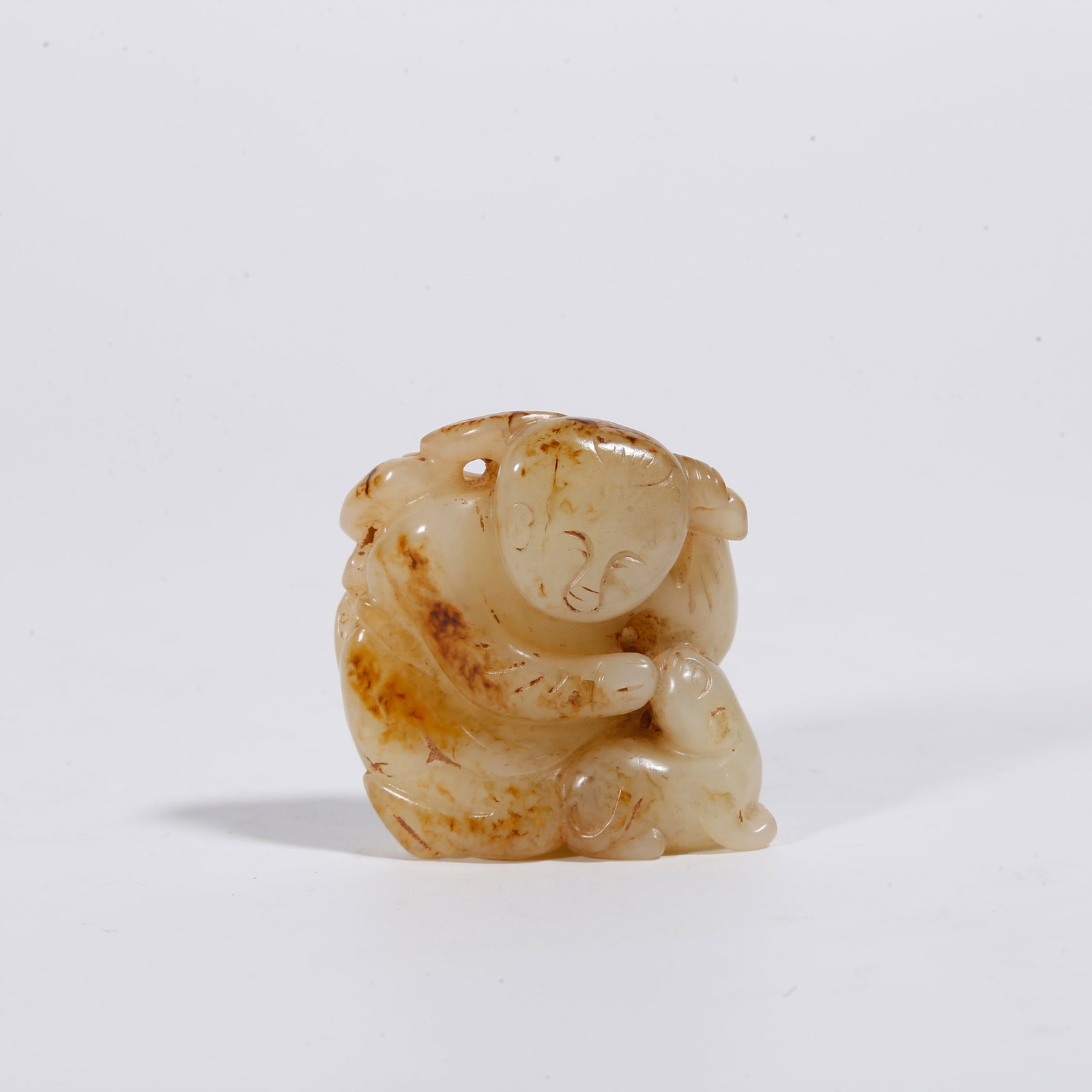 A HETIAN JADE BOY ORNAMENT (1 of 8)