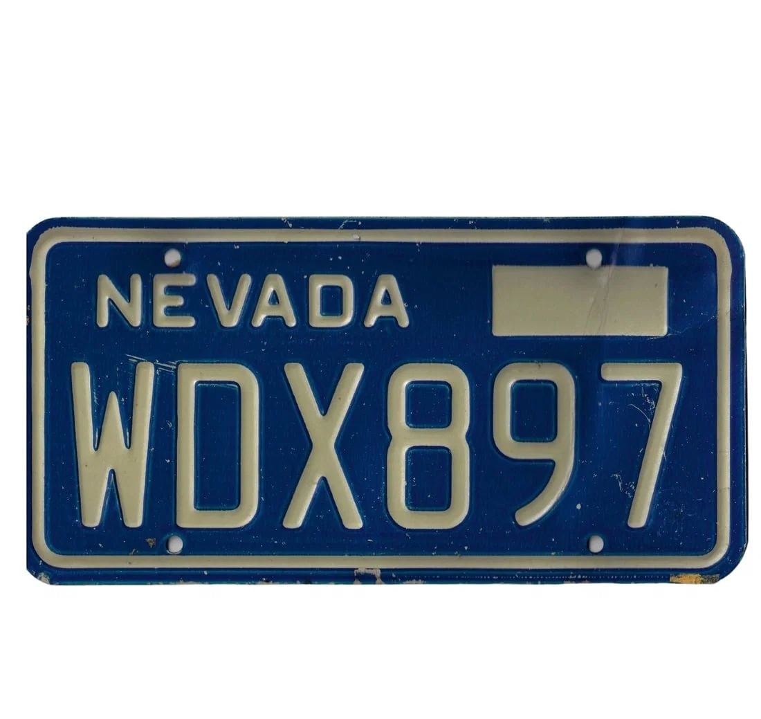 U.S.A. NEVADA CAR NUMBER PLATE (1976), VERY FINE: U.S.A. Nevada Car Number Plate (1976), Very Fine