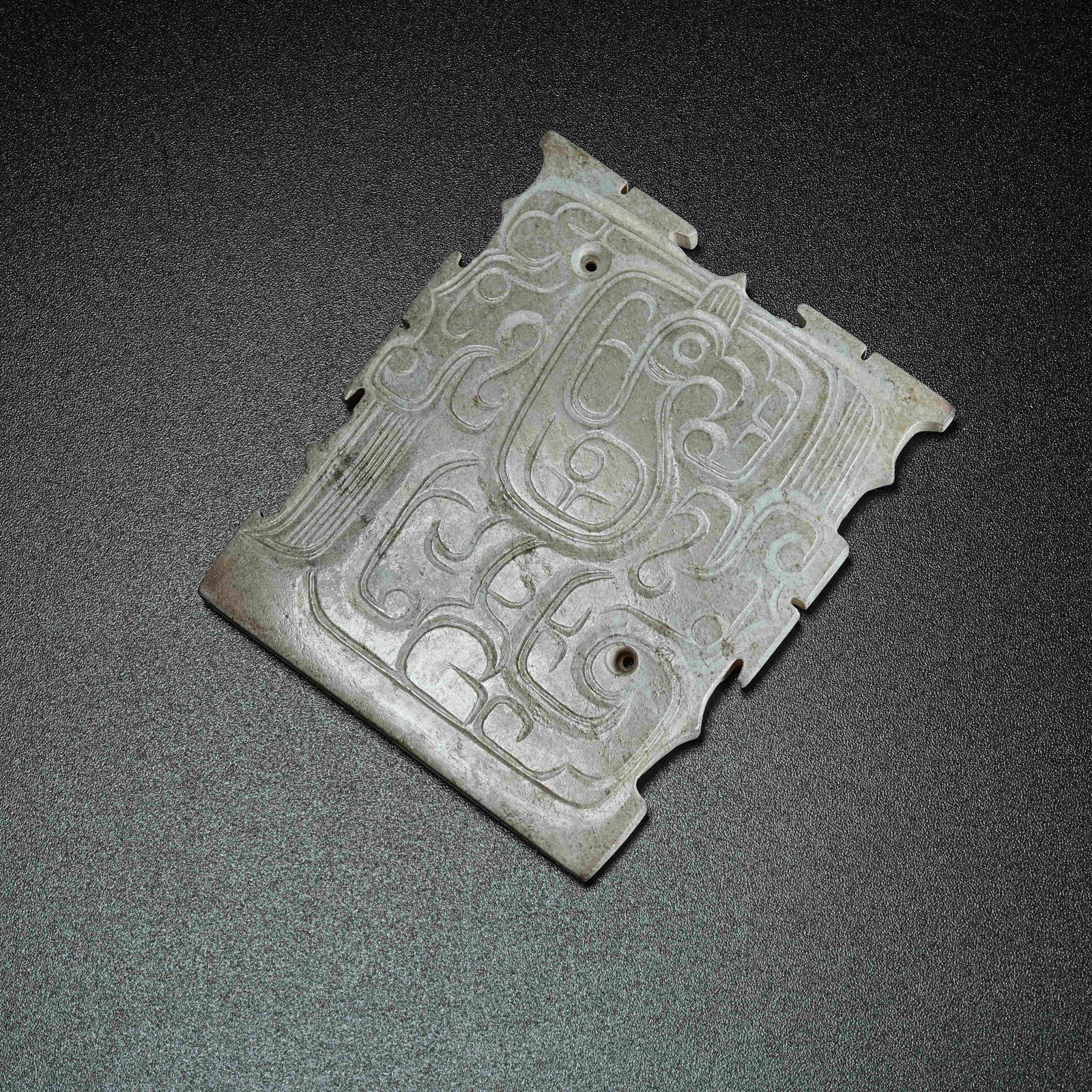 A ANCIENT JADE PENDANT WITH PHOENIX PATTERNS (1 of 9)