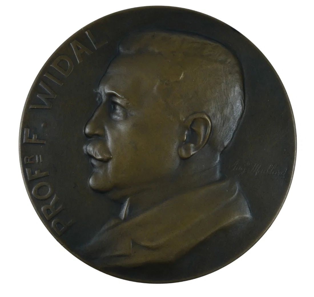 FRANCE BRONZE MEDAL HONORING 'PRO(FESSOR) DR FERDINAND-ISIDORE WIDAL,' UNCIRCULATED: France Bronze Medal honoring 'Pro(fessor) Dr Ferdinand-Isidore Widal,' Uncirculated