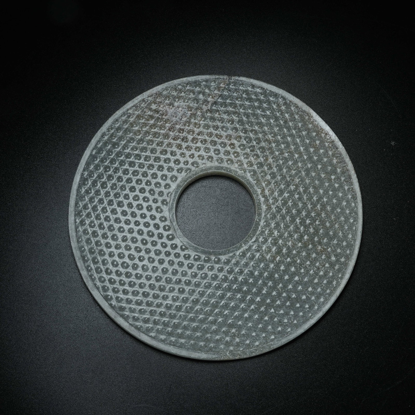 A ARCHAIC JADE BI DISC: Archaic Jade Bi Disc