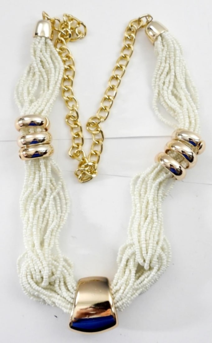 MICRO-BEAD MULTI STRANDED NECKLACE - 3