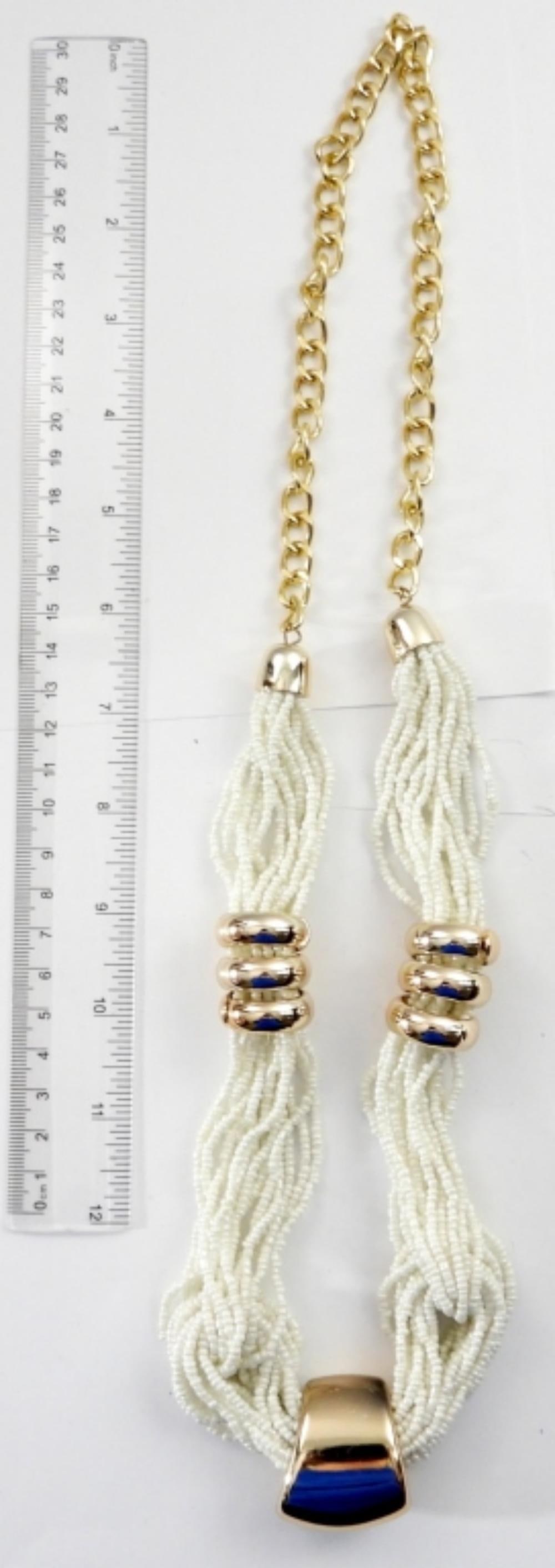 MICRO-BEAD MULTI STRANDED NECKLACE - 4