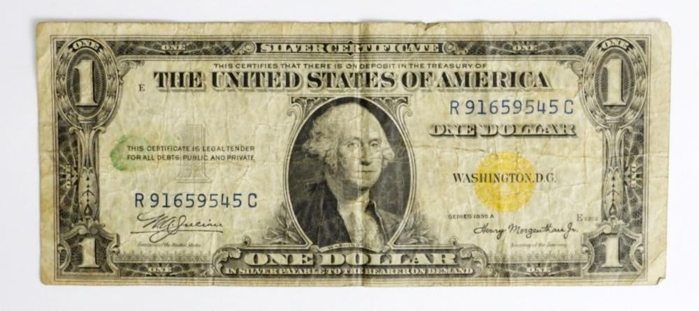 1935A $1 SILVER CERTIFICATE "NORTH AFRICA": 1935A $1 SILVER CERTIFICATE "NORTH AFRICA"