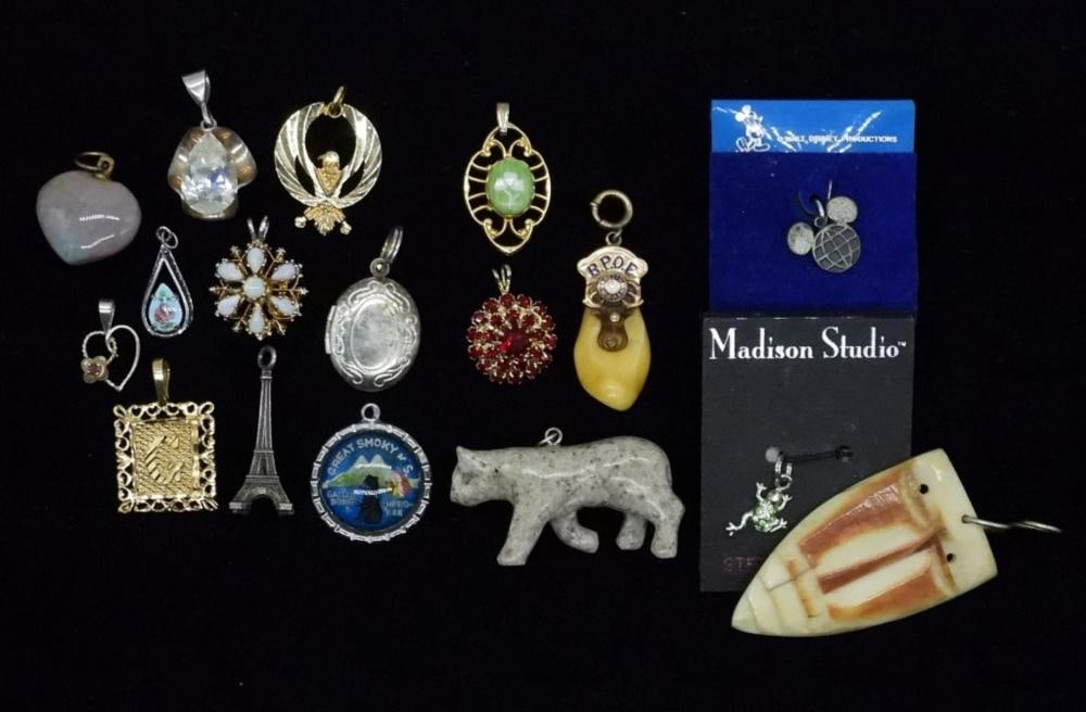 (17) FASHION & GEMSTONE PENDANTS: (17) FASHION & GEMSTONE PENDANTS