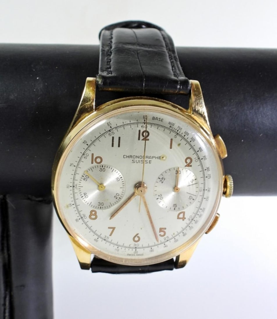 18KT CHRONOGRAPH SWISSE.: 18KT CHRONOGRAPH SWISSE.
