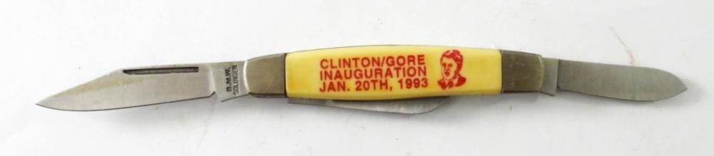 CLINTON/GORE INAUGURATION 1993 KNIFE: CLINTON/GORE INAUGURATION 1993 KNIFE