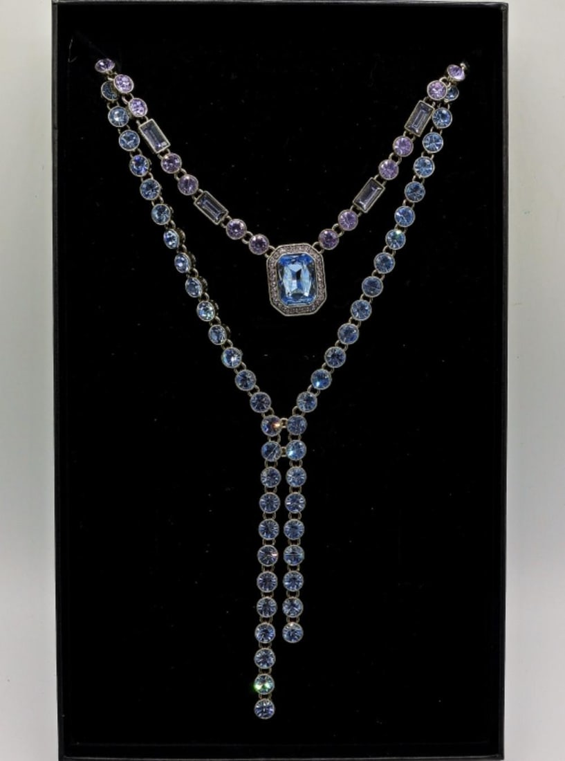 HEIDI DAUS PURPLE ON LINE NECKLACES: HEIDI DAUS PURPLE ON LINE NECKLACES