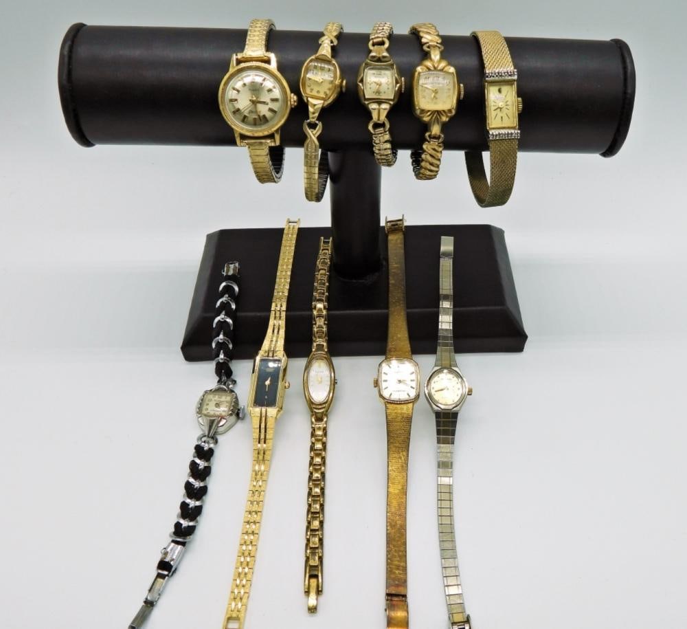 10 VINTAGE LADIES WATCHES: 10 VINTAGE LADIES WATCHES